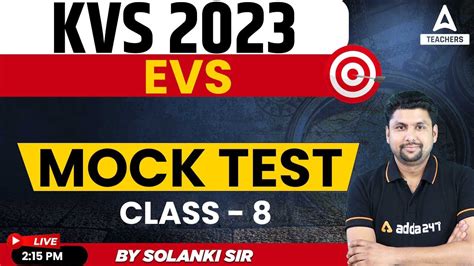 KVS 2023 Preparation KVS PRT EVS Classes Mock Test Class 8 By