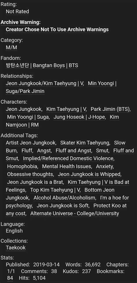 Vk Fic Recs On Twitter Vkook Fic Rec Street Spirit By