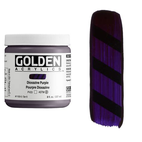 Golden Acrylics Heavy Body 8 Oz Dioxazine Purple