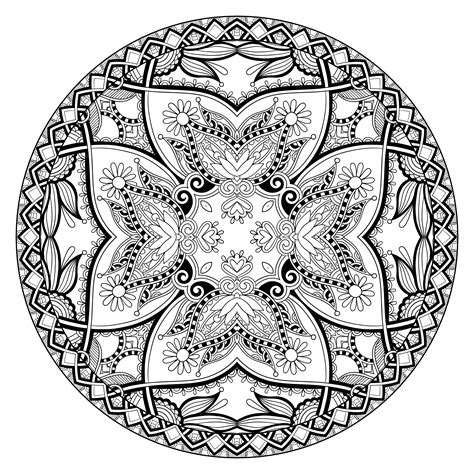 Complex And Original Mandala Mandalas With Flowers And Vegetation 100