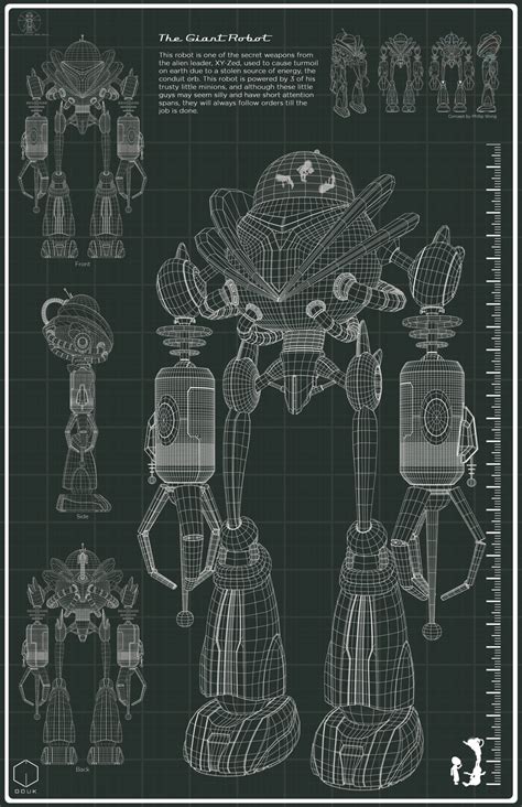 √ 3d Modeling Robot Blueprint - Alumn Photograph