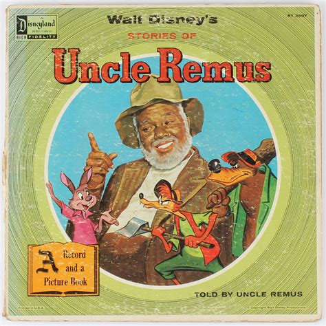 Vintage 1957 Walt Disneys Uncle Remus Vinyl Record Album Cover Pristine Auction