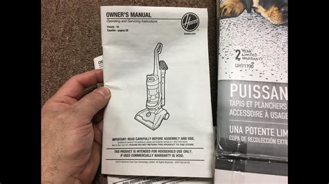 Let S Read The Manual Hoover Uh Wind Tunnel Vacuum Youtube