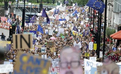 Thousands March Through London To Protest Against Brexit Vote