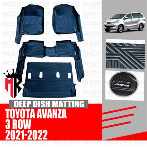 Toyota Avanza D Deep Dish Matting Rows Fully Extended