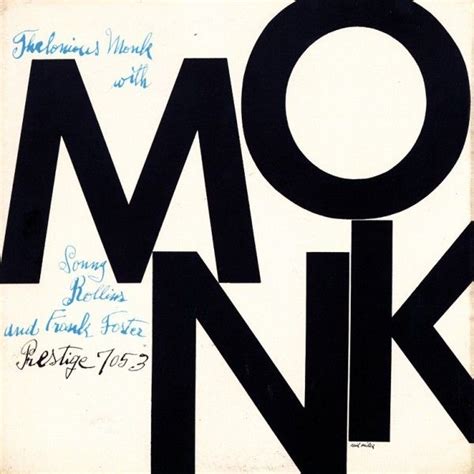 Thelonious Monk Monk Prestige 1954 Affiche Album