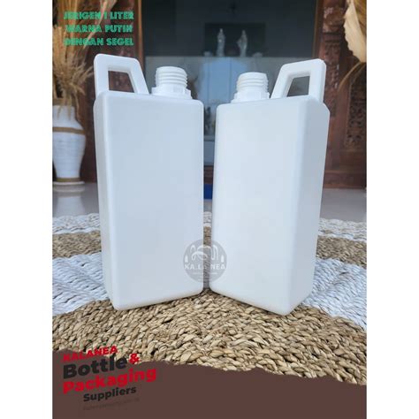 Jual Jerigen 1 Liter Tinggi Putih BARU Jirigen 1 L Putih Jerigen 1