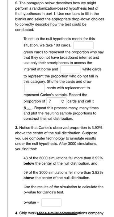 Solved Smartphone At Home Interested In The Proportion Of Chegg