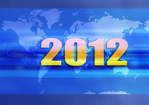 2012 the end of the world stock illustration. Illustration of fire ...