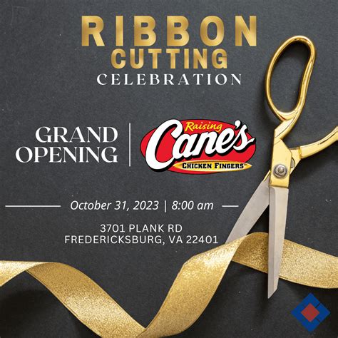 Ribbon Cutting Celebrating Raising Canes Grand Opening