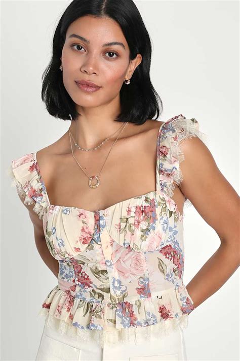Floral Corset Tops