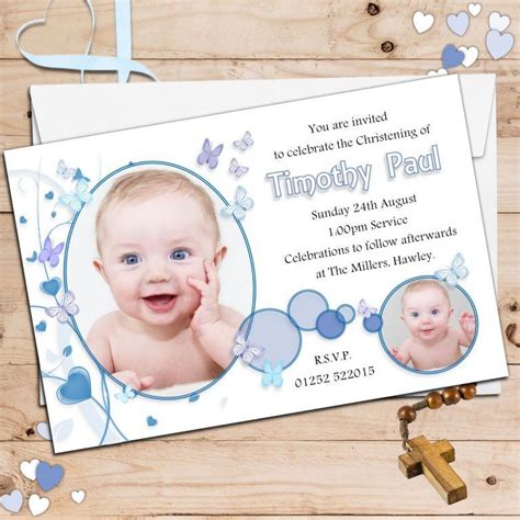 Baptism Invitation For Boys Christening Invitations Boy Baptism