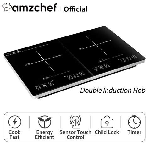 Amzchef Cooktop De Indu O Dupla W Fog O El Trico De Indu O Fog O