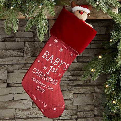 Personalized Baby's First Christmas Stockings