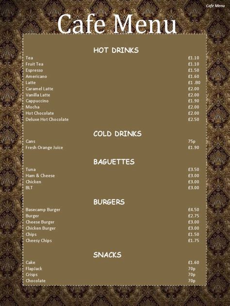 Cafe Menu OK | PDF