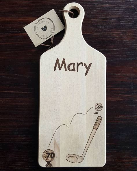 Golfen Doet Ze Graag Mary Is Verwend Met Deze Leuke Broodplank Voor