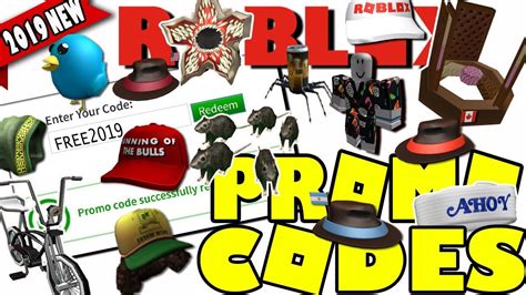 ALL WORKING PROMO CODES ROBLOX 2019 FREE ITEMS JULY NEW YouTube