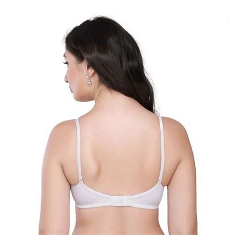 Plain Push Up White Cotton Hosiery Ladies Bra At Rs 79piece In Tronica City Id 2850465556448