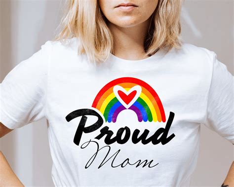 Proud Mom Svg Pride Lgbtq Svg Rainbow Pride Pround Mama Svg Mother S Day Proud Mom Png Lgbt Svg