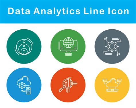 Data Analytics Vector Icon Set 20652216 Vector Art At Vecteezy