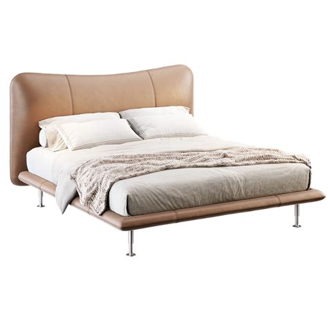 Baia Leather Double Bed By Flou Dimensiva D Design Models