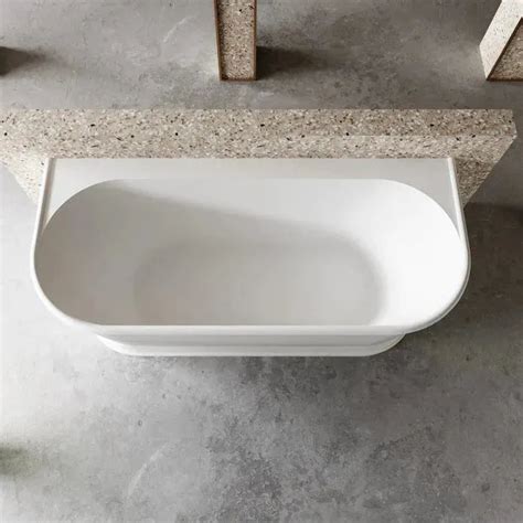 Westminster Back To Wall Freestanding Bath Matte White – Icon Bathware