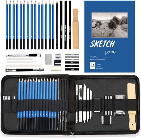 Kit De Lapices De Dibujo Piezas Lapices De Dibujo Profesional Con