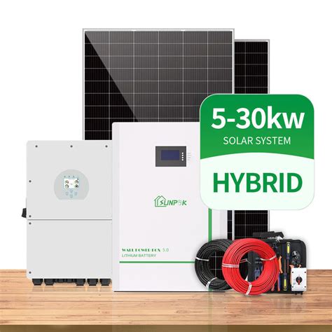 Phase Hybrid Off Grid Solar System Kw Kw Kw Kw Solar Panel