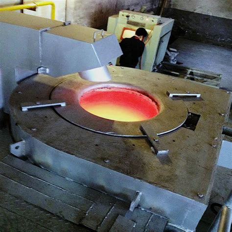 Tons Aluminum Melting Furnace With Dumping Melting Furnace And