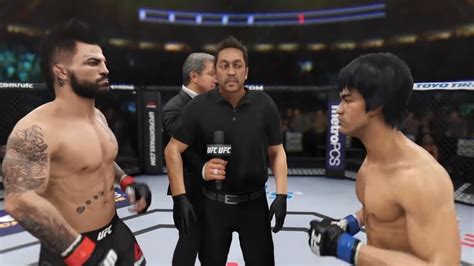 Mike Perry Vs Bruce Lee EA Sports UFC 3 CPU Vs CPU Crazy UFC