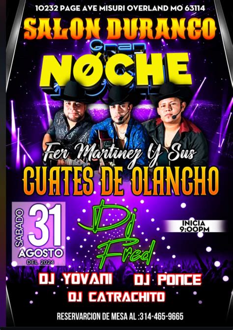 FER MARTINEZ Y SUS CUATES DE OLANCHO Tickets Boletos At Salon El