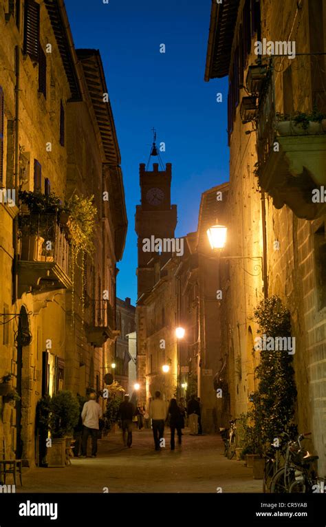 Italy Tuscany Val D Orcia Pienza Historical Centre Unesco World