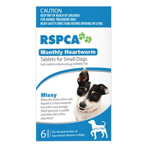 RSPCA Monthly Heartworm Tabs for Dogs : Buy RSPCA Heartworm Tablets for Dogs - BestVetCare.com