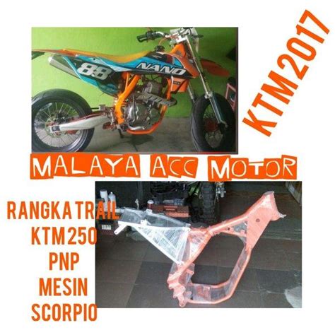 Jual Rangka Frame Trail Ktm 2017 Pnp Mesin Scorpio Shopee Indonesia