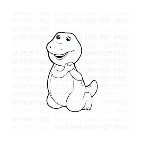 Barney9 Outline Svg Dxf Eps Pdf Png Cricut Cutting File V Inspire