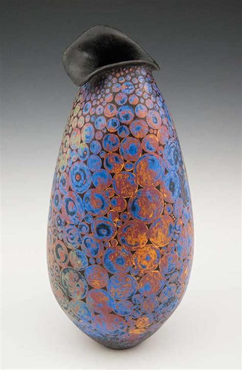 Melanie FERGUSON Portfolios Pottery Vase Ceramic Sculpture Raku Pottery