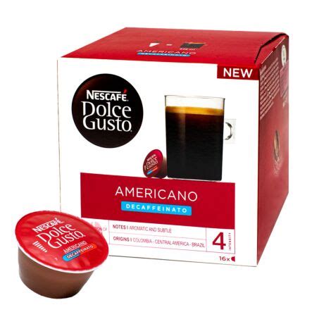 Nescaf Americano Decaffeinato Capsules Pour Dolce Gusto