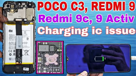 Poco C3 C31 Redmi 9 9 Activ 9c Charge Not Store Poco C3 Redmi 9