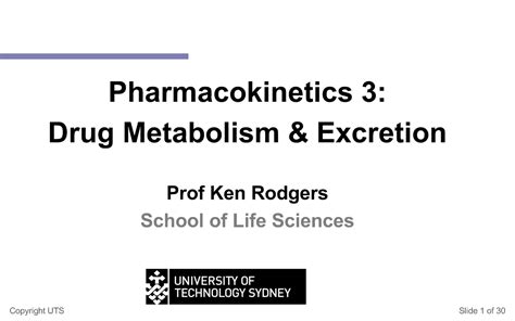 PK3 Drug Metabolism And Excretion Pharmacokinetics 3 Drug Metabolism