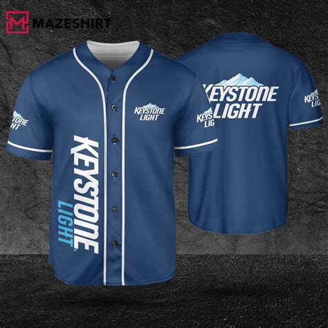 Keystone Light Blue Baseball Jersey