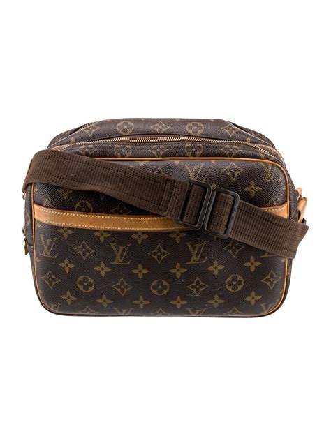 Louis Vuitton Vintage Monogram Reporter GM Brown Crossbody Bags