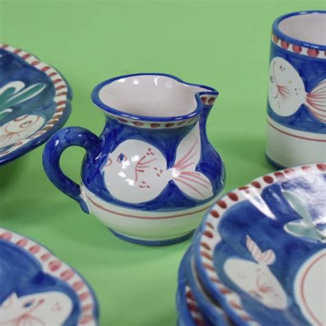 Vietri Hand Painted Italian Dinnerware Set Circa Who