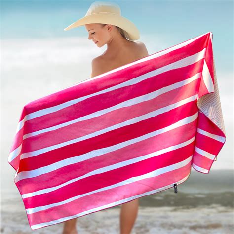 Microfiber Beach Towel 78x35 Inch 200cmx90cm Pinky Etsy