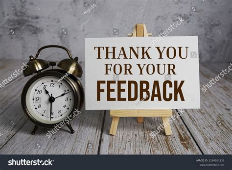 Thank You Your Feedback Text Message Stock Photo 2184101229 | Shutterstock