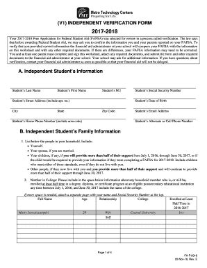 Fillable Online V1 INDEPENDENT VERIFICATION FORM Fax Email Print