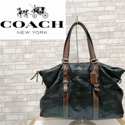 【格安】 定価10万 コーチ Coach ビジネス バッグ レザー メンテ済み