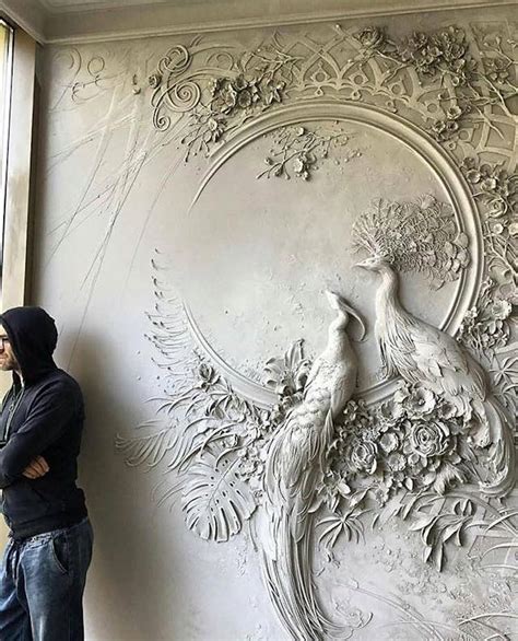 Intricate Bas-Relief Sculpture Resembles Intricate Impressionist Paintings