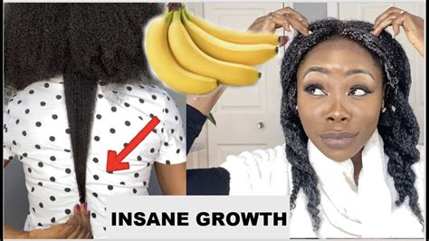 Insane Hair Growt Diy Double Hair Growth Mask With Banana Youtube