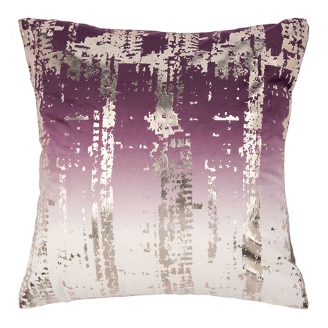 Safavieh Rensia Abstract Decorative Pillow X Purple Silver