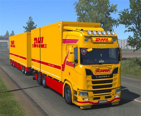 Dhl Tandem Scania S Ng Ets Mods Ets Map Euro Truck Simulator